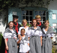 Tenue de payasanne à la ferme auberge